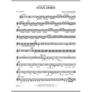Titan Spirit (Theme from "Remember the Titans") - Bb Clarinet 3
