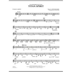 Titan Spirit (Theme from "Remember the Titans") - Bb Bass Clarinet