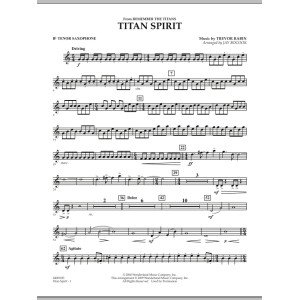 Titan Spirit (Theme from "Remember the Titans") - Bb Tenor Saxophone