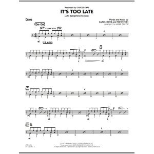 It's Too Late (Alto Saxophone Feature) - Drums