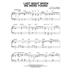 Last Night When We Were Young [Jazz-Version] (arr. Brent Edstrom)
