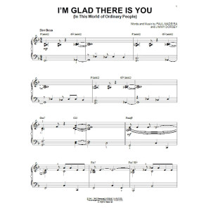 I'm Glad There Is You (In This World Of Ordinary People) [Jazz version] (arr. Brent Edstrom)