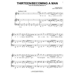 Thirteen / Becoming A Man (from 13: The Musical)