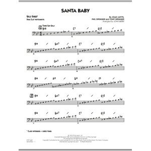 Santa Baby - Bass Clef Solo Sheet