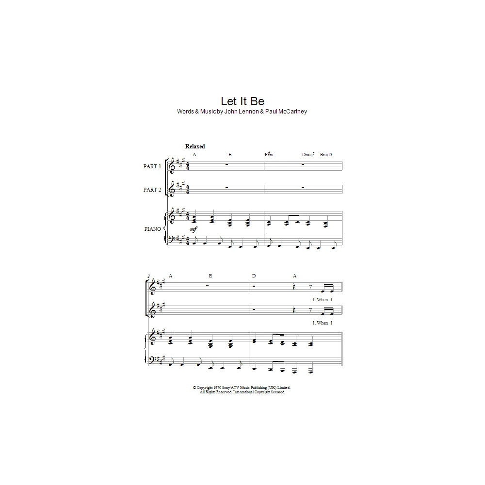 Let It Be (arr. Rick Hein)