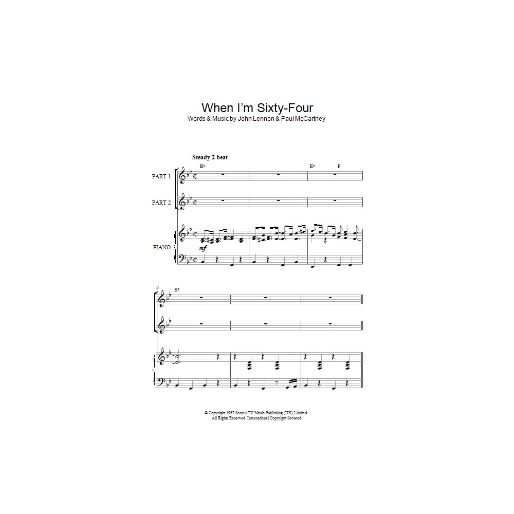 When I'm Sixty-Four (arr. Rick Hein)