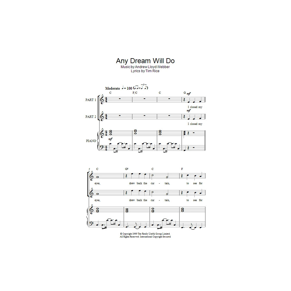 Any Dream Will Do (arr. Rick Hein)