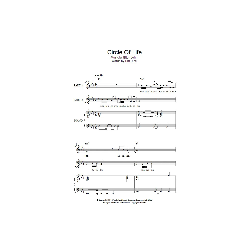 Circle Of Life (from The Lion King) (arr. Rick Hein)