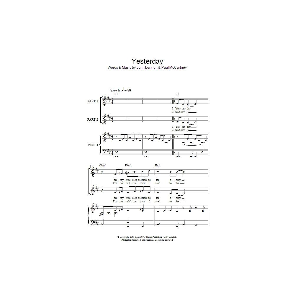Yesterday (arr. Rick Hein)