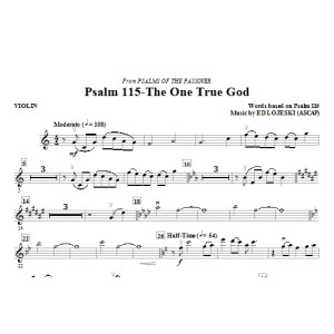 Psalm 115: The One True God - Violin