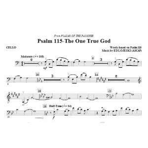 Psalm 115: The One True God - Cello