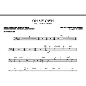 On My Own (from Les Miserables) (arr. Ed Lojeski) - Electric Bass