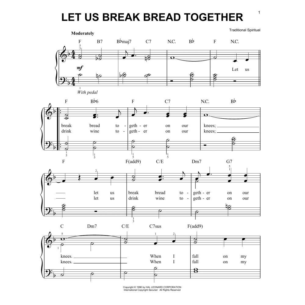 Let Us Break Bread Together