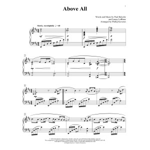 Above All (arr. Phillip Keveren)