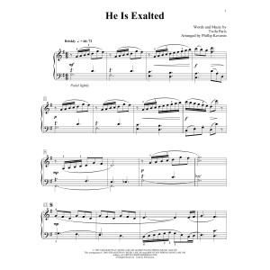 He Is Exalted (arr. Phillip Keveren)