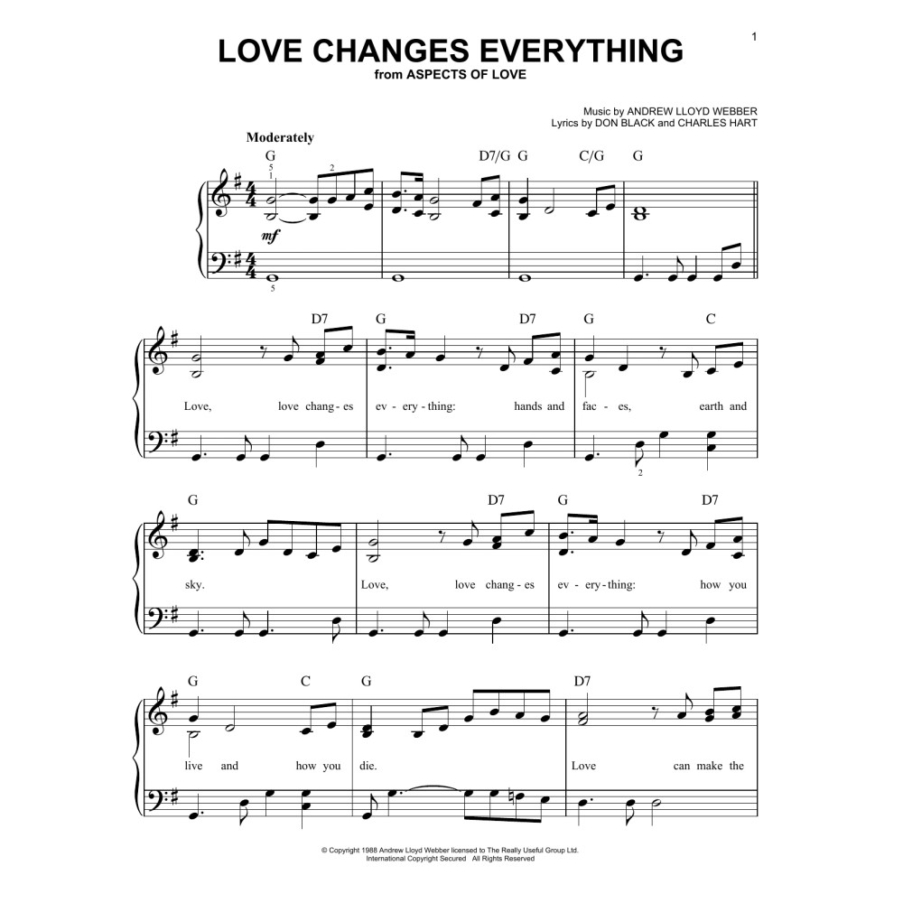 Love Changes Everything (aus Aspects of Love)