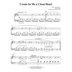 Create In Me A Clean Heart (arr. Phillip Keveren)
