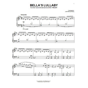 Twilight Easy Piano Solo Pack featuring Bella's Lullaby