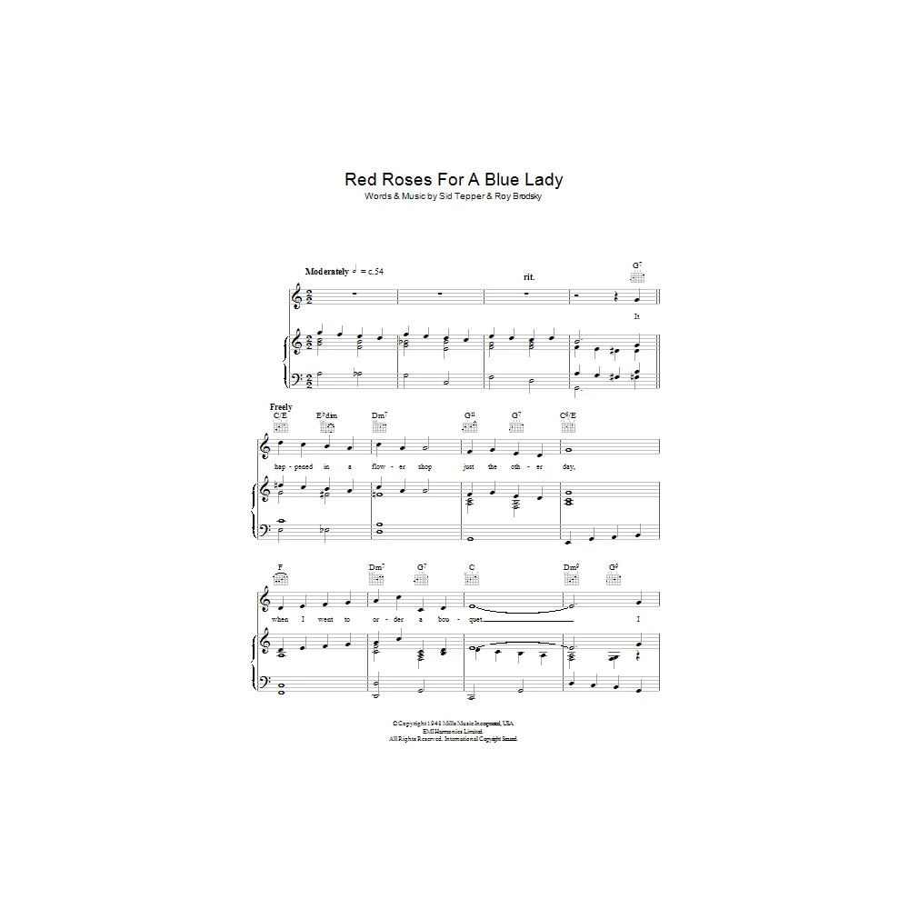 Red Roses For A Blue Lady