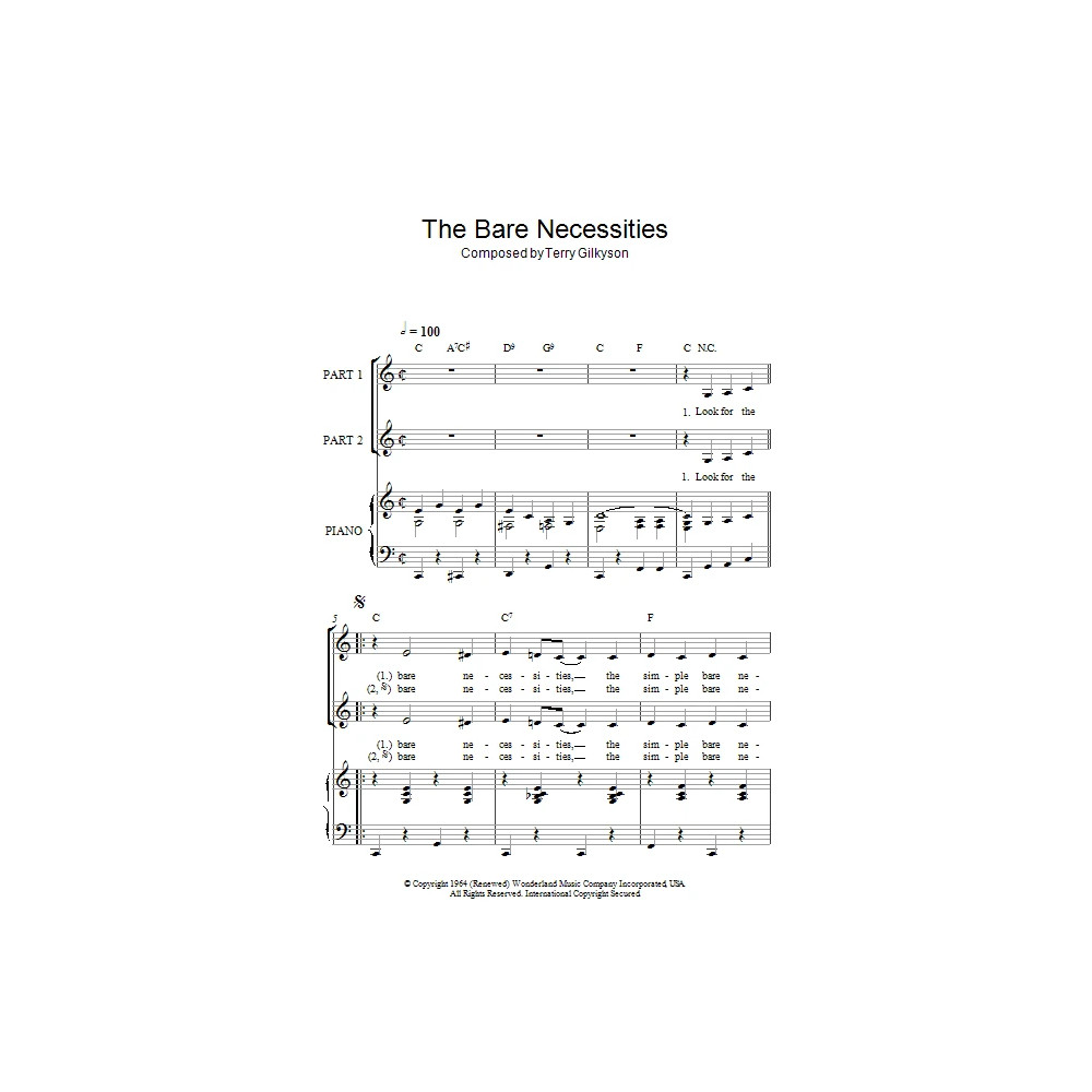 The Bare Necessities (arr. Rick Hein)