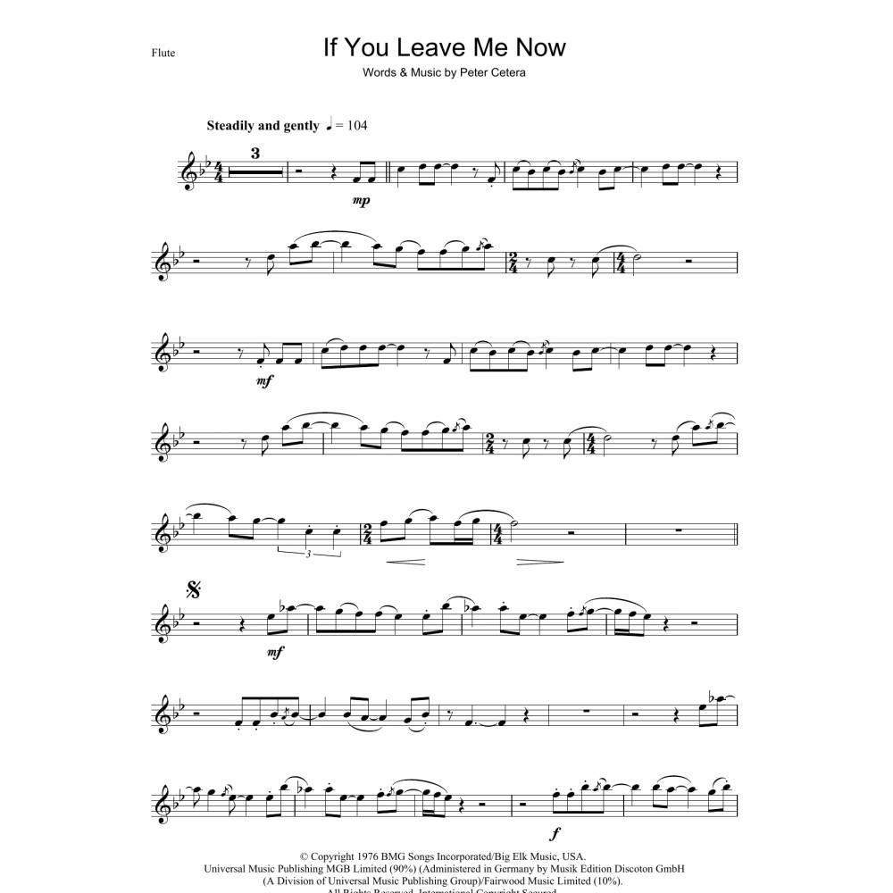 If You Leave Me Now
