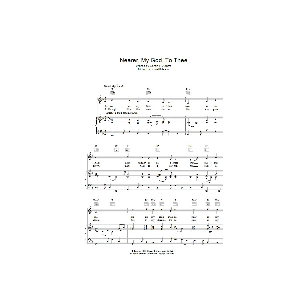 Nearer My God To Thee
