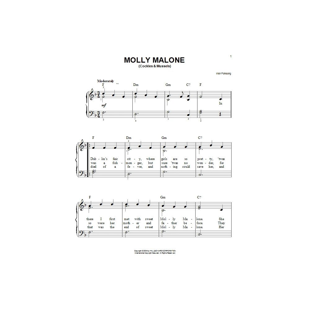 Molly Malone (Cockles & Mussels)