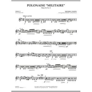 Polonaise Militaire - Violin 3 (Viola Treble Clef)