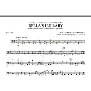 Bella's Lullaby (from "Twilight") - Cello 2