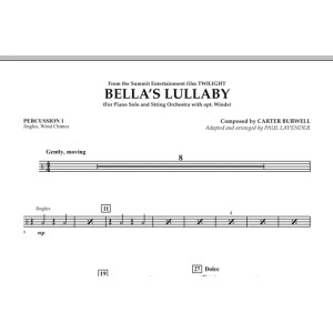 Bella's Lullaby (from "Twilight") - Percussion 1