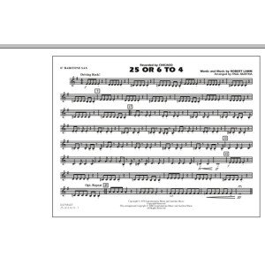 25 Or 6 To 4 - Eb Baritone Sax