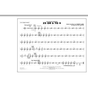 25 Or 6 To 4 - Aux Percussion