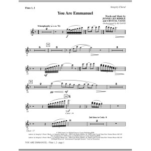 You Are Emmanuel - Flöte 1 & 2