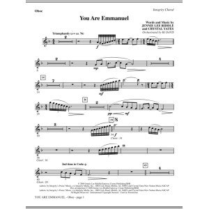 You Are Emmanuel - Oboe