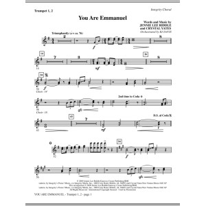 You Are Emmanuel - Bb Trompete 1 & 2