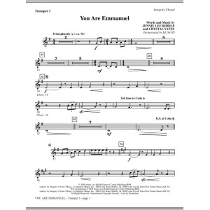 You Are Emmanuel - Bb Trompete 3