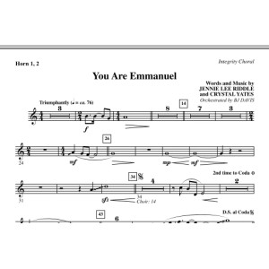 You Are Emmanuel - Horn 1 & 2