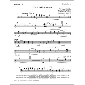 You Are Emmanuel - Posaune 1 & 2