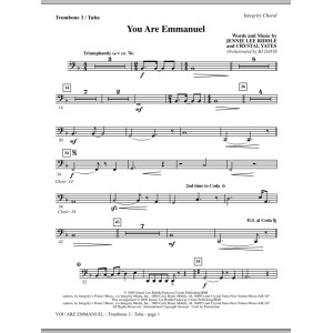 You Are Emmanuel - Posaune 3/Tuba