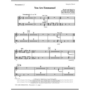 You Are Emmanuel - Percussion 1 & 2