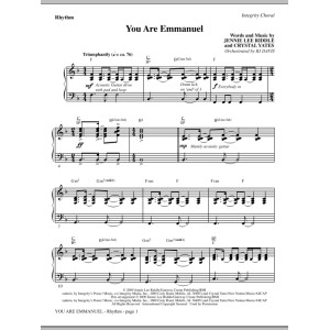You Are Emmanuel - Violin 1