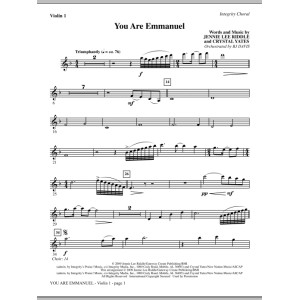 You Are Emmanuel - Violin 2
