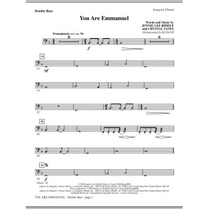 You Are Emmanuel - Clarinet (Oboe sub)