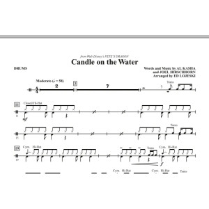 Candle On The Water (aus Pete''s Dragon) (arr. Ed Lojeski) - Schlagzeug
