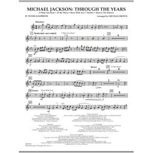 Michael Jackson: Through The Years - Bb Tenor Saxophone