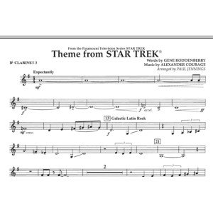 Theme from Star Trek (TV Series) - Bb Clarinet 3