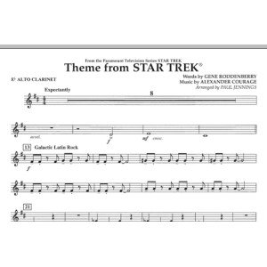 Theme from Star Trek (TV Series) - Eb Alto Clarinet