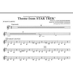 Theme from Star Trek (TV Series) - Bb Bass Clarinet