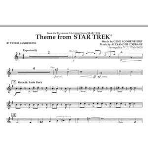 Theme from Star Trek (TV Series) - Bb Tenor Saxophone