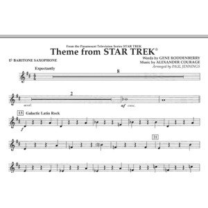 Theme from Star Trek (TV Series) - Eb Baritone Saxophone